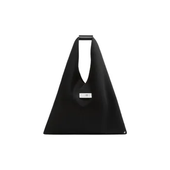 MM6 Maison Margiela Polyester Mesh Bag One Shoulder Handbag Medium Size Unisex Black