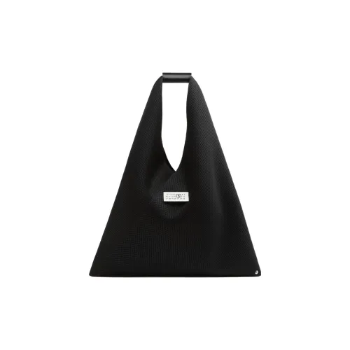 MM6 Maison Margiela Polyester Mesh Bag One Shoulder Handbag Medium Size Unisex Black