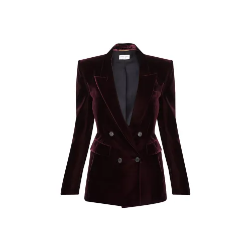 SAINT LAURENT Business Suits Women's Burgundy