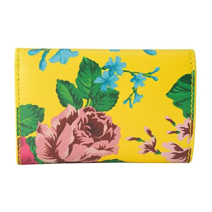 Balenciaga PAPIER Calfskin Wallet Mini Women's Yellow/Multicolor-1