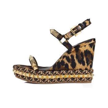 CL LUBOTING Pyraclou Strap Sandals Women's Brown