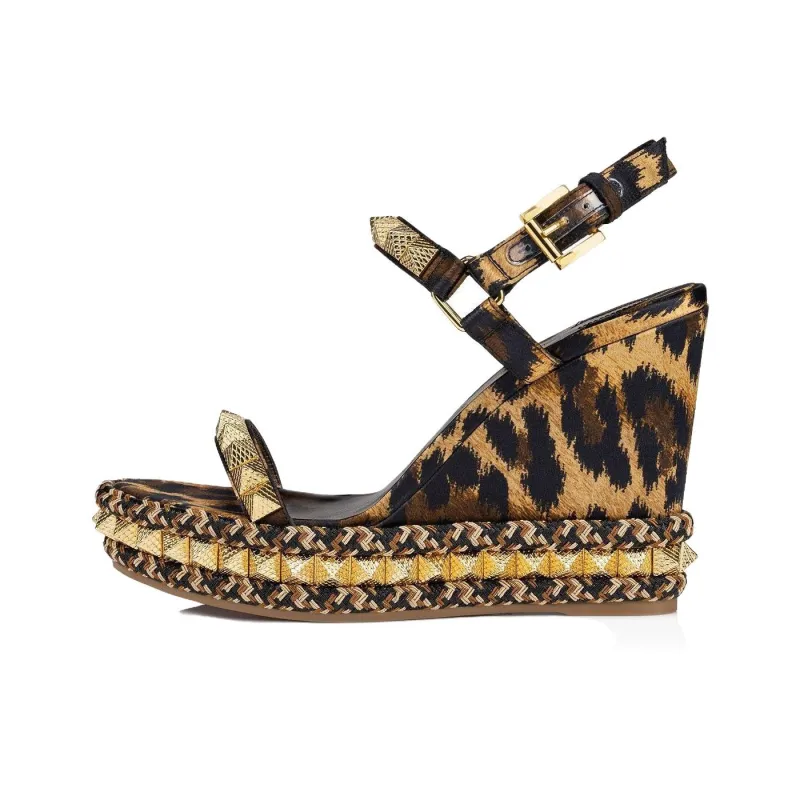 CL LUBOTING Pyraclou Strap Sandals Women's Brown-0