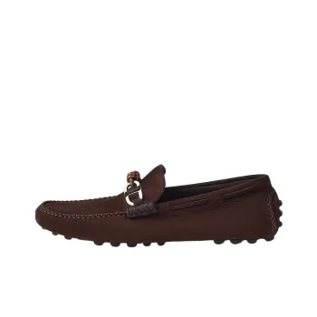 HERMES Alessandro Loafers Men's Brown