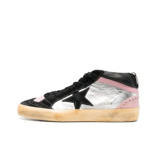 Golden Goose Mid Star Women's 'Black Silver Pink' Sneakers Women's