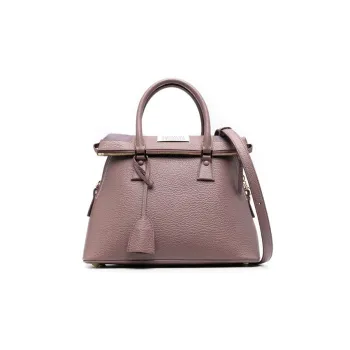 Maison Margiela Label Calfskin Shoulder Bag, Handbag Women's Pink