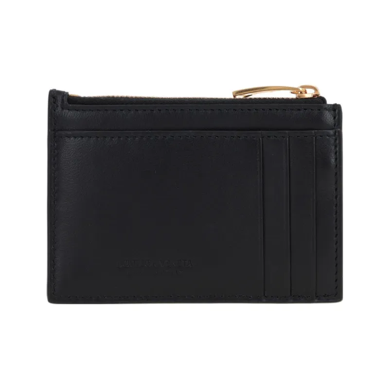 Bottega Veneta Lambskin Key Pouch Regular Women's Black-2