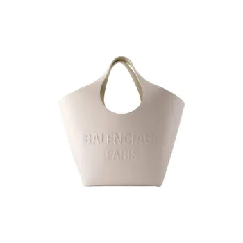 Balenciaga Soft Calfskin Tote Bag, Shopping Bag, Handbag Medium Size Women's White