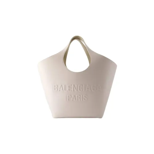 Balenciaga Soft Calfskin Tote Bag, Shopping Bag, Handbag Medium Size Women's White
