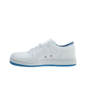 KSWISS Slip Resistant Low Top Skateboard Shoes Women's White Blue