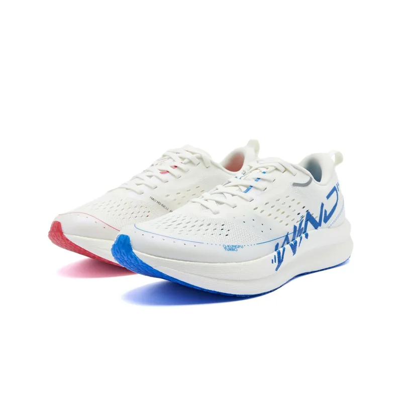 QIAODAN Strong Wind SE   Strong Wind Blowing Running Shoes Men Low Top White Blue-2