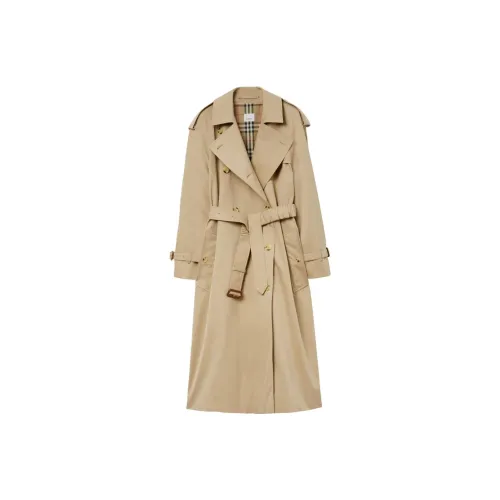 Burberry Trench Coats Women's Beige