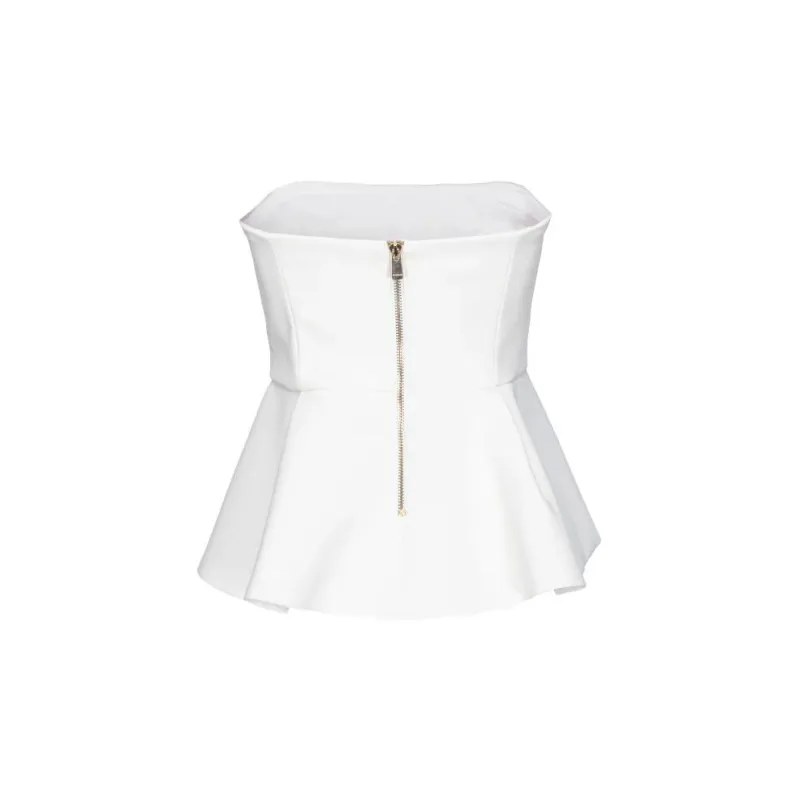 PINKO Strapless Tops Women's White-1