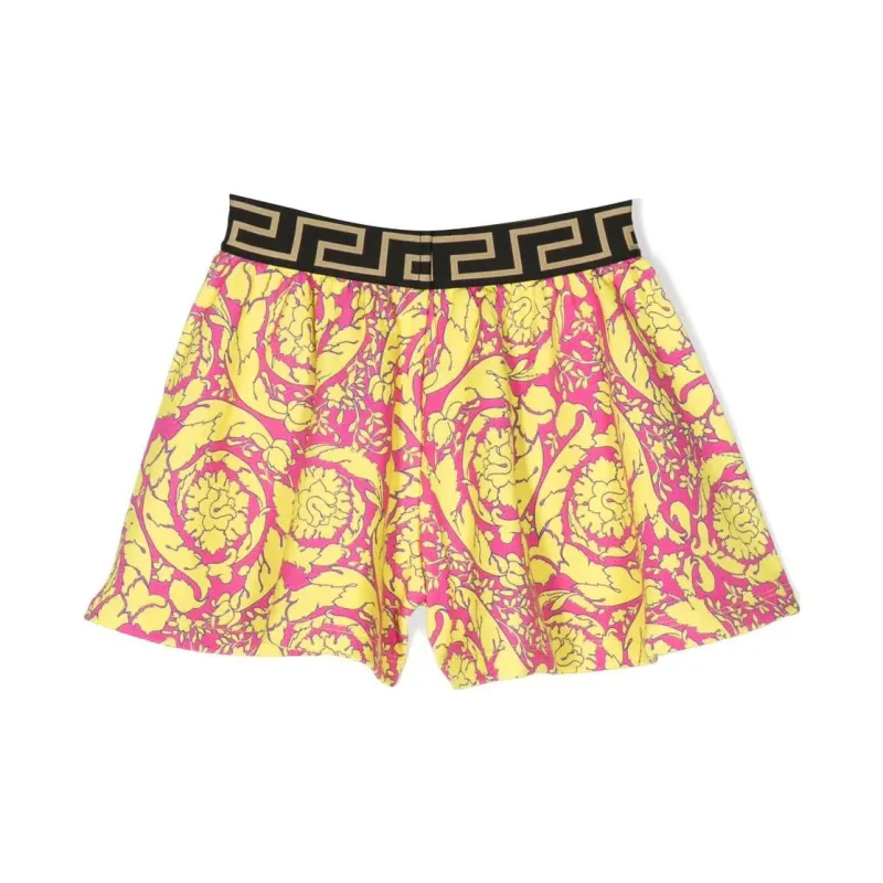 VERSACE Barocco-print Pleated Skirt-1