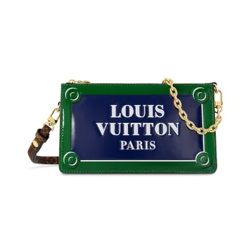 LOUIS VUITTON Lexington Pouch Blue/Green