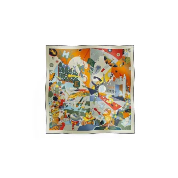 HERMES Silk Scarves Women's Multicolor