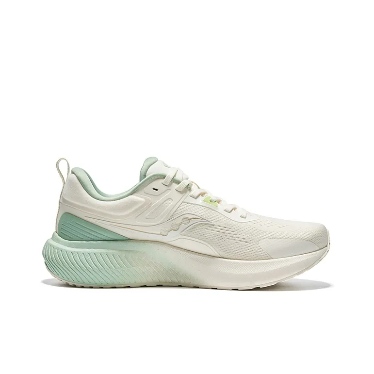 Saucony Surge 2 Cushioned Slip Resistant Low Top Marathon Running Shoes Unisex Beige Green-1