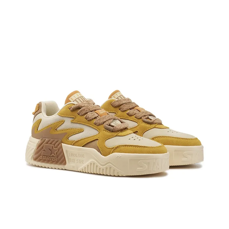 STARTER Vol Low-Top Skateboard Shoes Men's Mustard Yellow-2