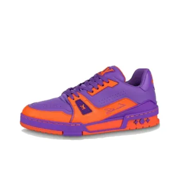 LOUIS VUITTON Trainer Low Top Skateboard Shoes Men's Purple