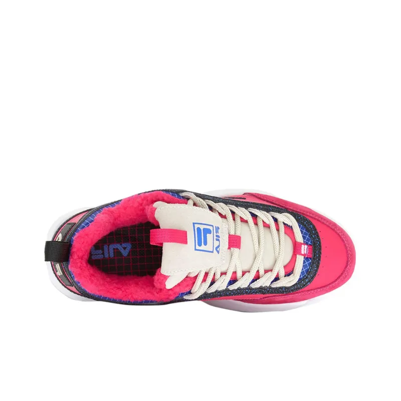 FILA Disruptor Series Anti Slip Wear Resistant Low Top Casual Shoes Women's Pink-2