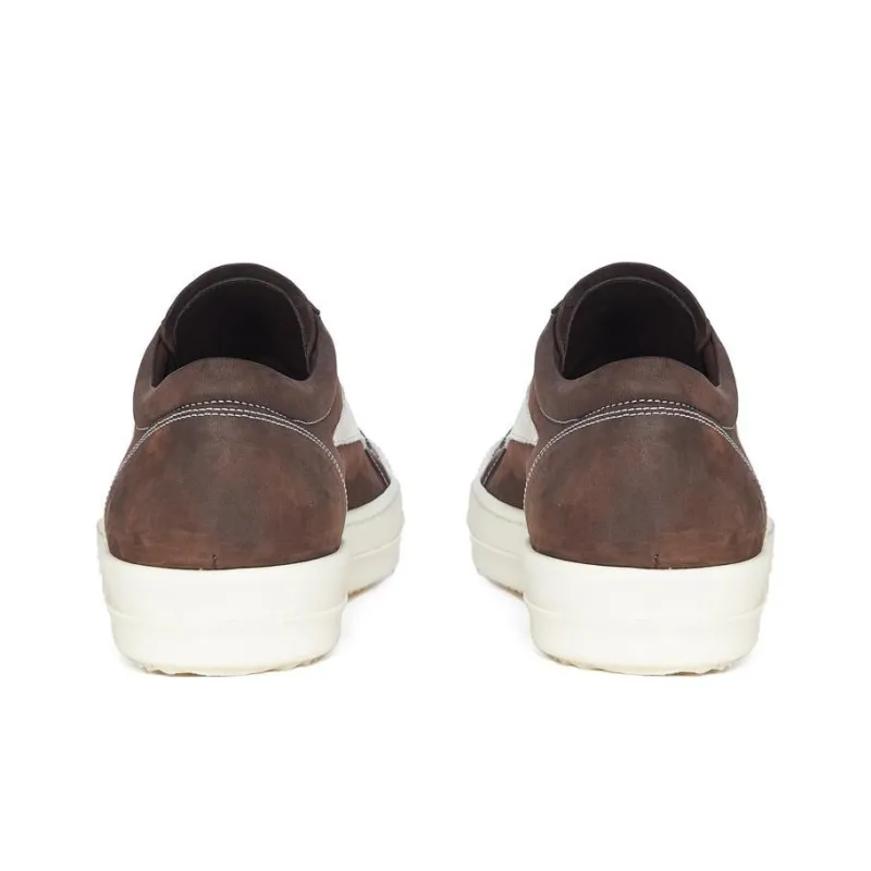 RICK OWENS/RO Low Top Skateboard Shoes Men's Brown-4