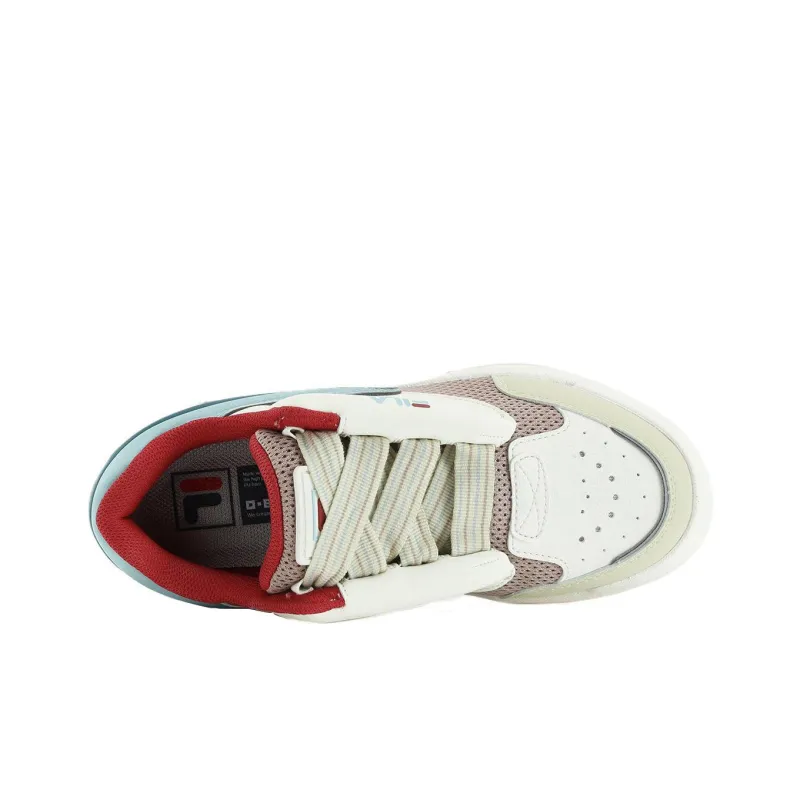 FILA MIX Anti Slip Wear Resistant Low Top Skateboard Shoes Women's White Umber-1