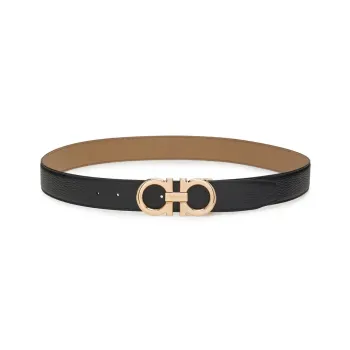 Ferragamo Gancini Leather Belt
