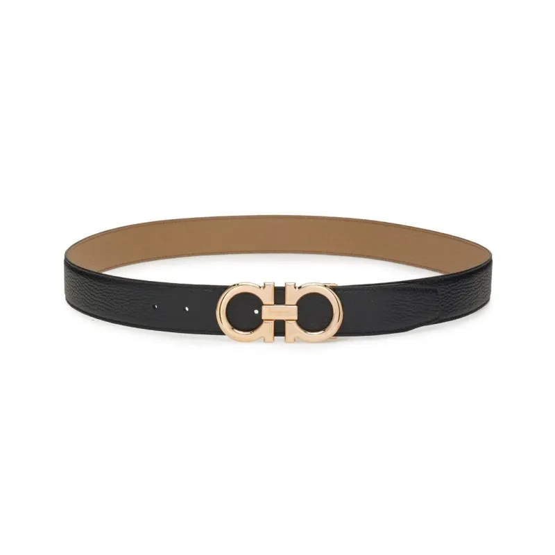 Ferragamo Gancini Leather Belt-0