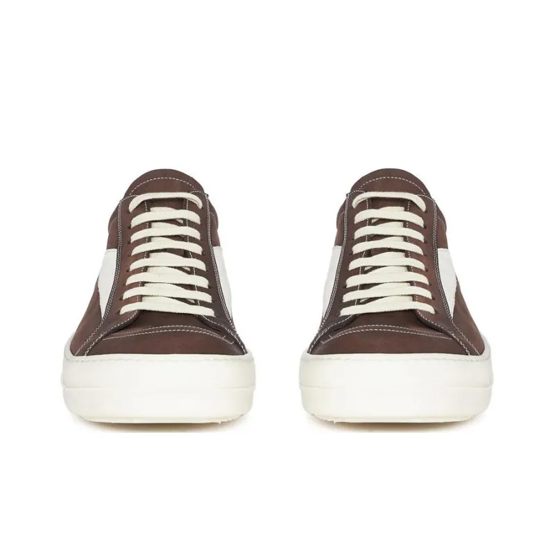 RICK OWENS/RO Low Top Skateboard Shoes Men's Brown-3