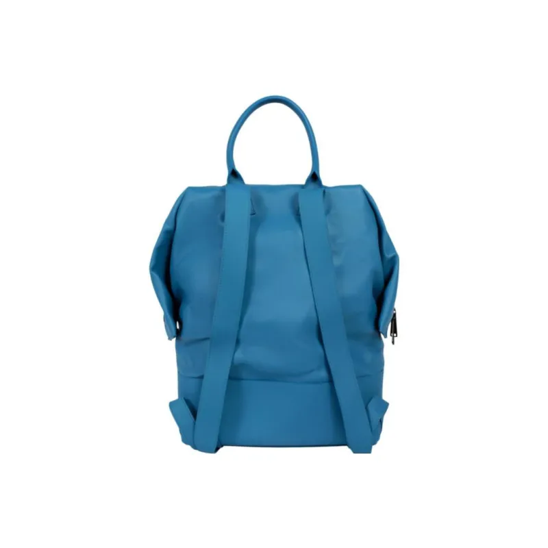Bottega Veneta Leather Backpack Men's Blue-2