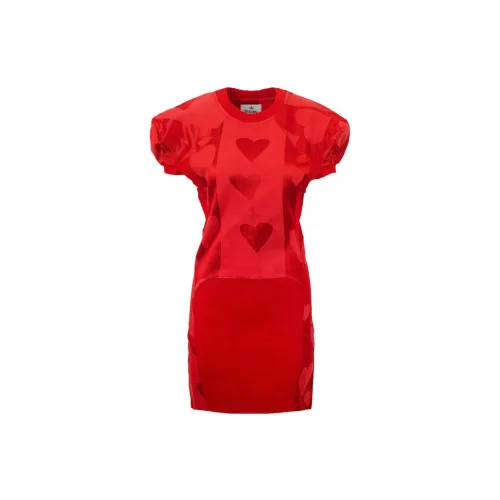 Vivienne Westwood Short-Sleeved Dresses Women's Red