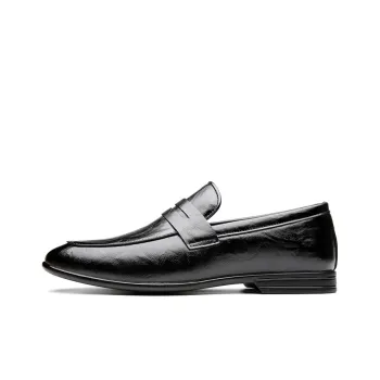 VANSSI Dress Shoes Men Low Top Black