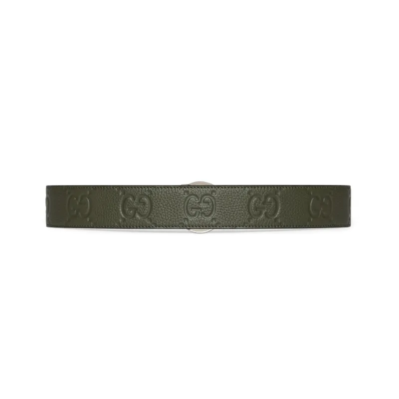 GUCCI All-Over Gg Motif Buckle Belt-1