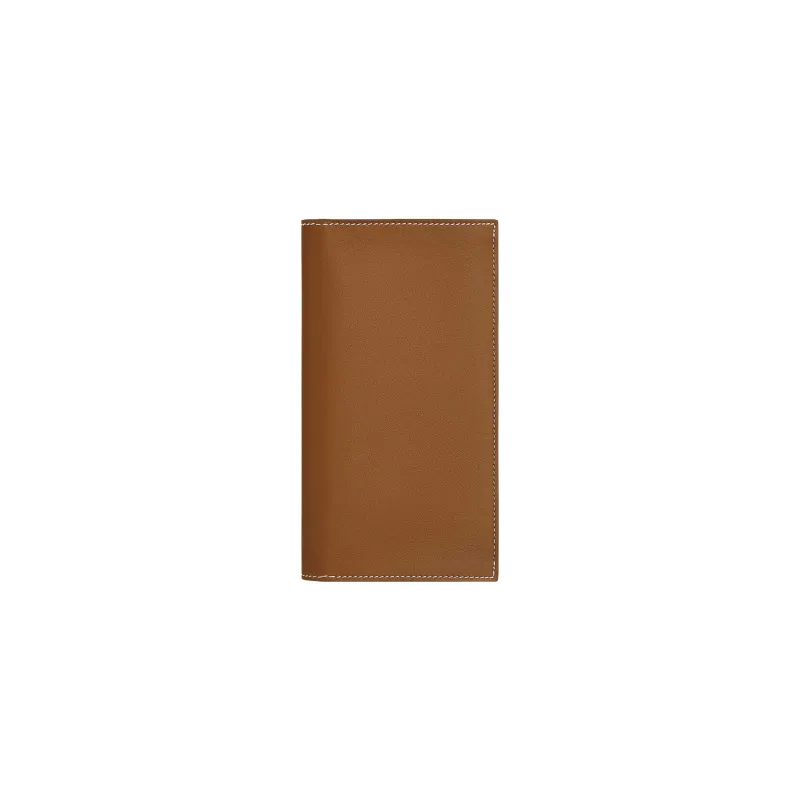 HERMES Swift Leather Wallet Women's Gold/Pepper Red-0