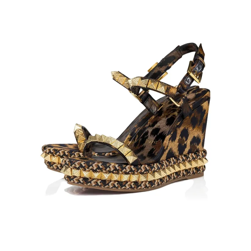 CL LUBOTING Pyraclou Strap Sandals Women's Brown-2