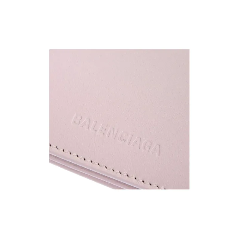 Balenciaga Leather Wallet Regular Women's Light Pink-5
