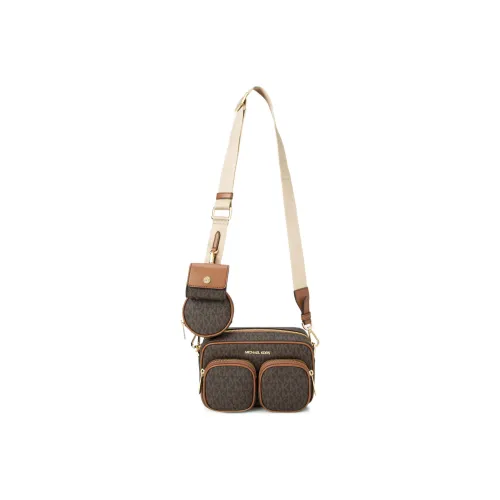 MICHAEL KORS Jet Set Medium Signature Logo Crossbody Bag With Case For Apple Airpods Pro®