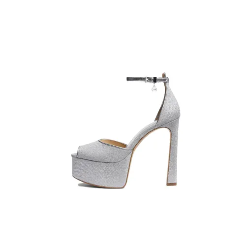 MICHAEL KORS Martina Strap Sandals Women's Silver