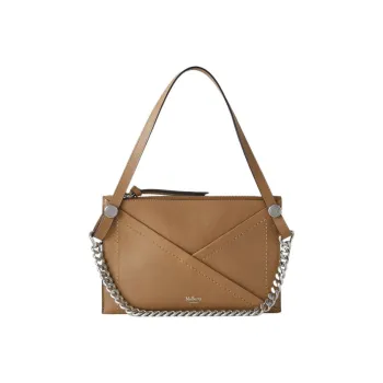 Mulberry Smooth Matte Calfskin Handheld Shoulder Bag, Crossbody Bag, Handbag Medium Size Women's Teak