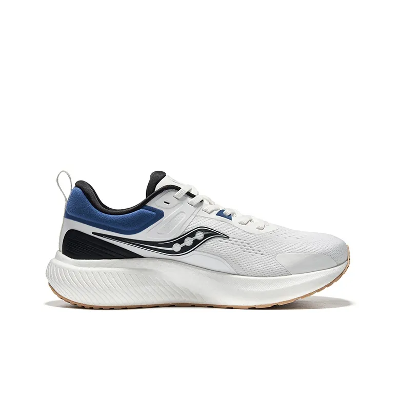 Saucony Surge 2 Cushioning Low Top Casual Running Shoes Unisex White Black Blue-1