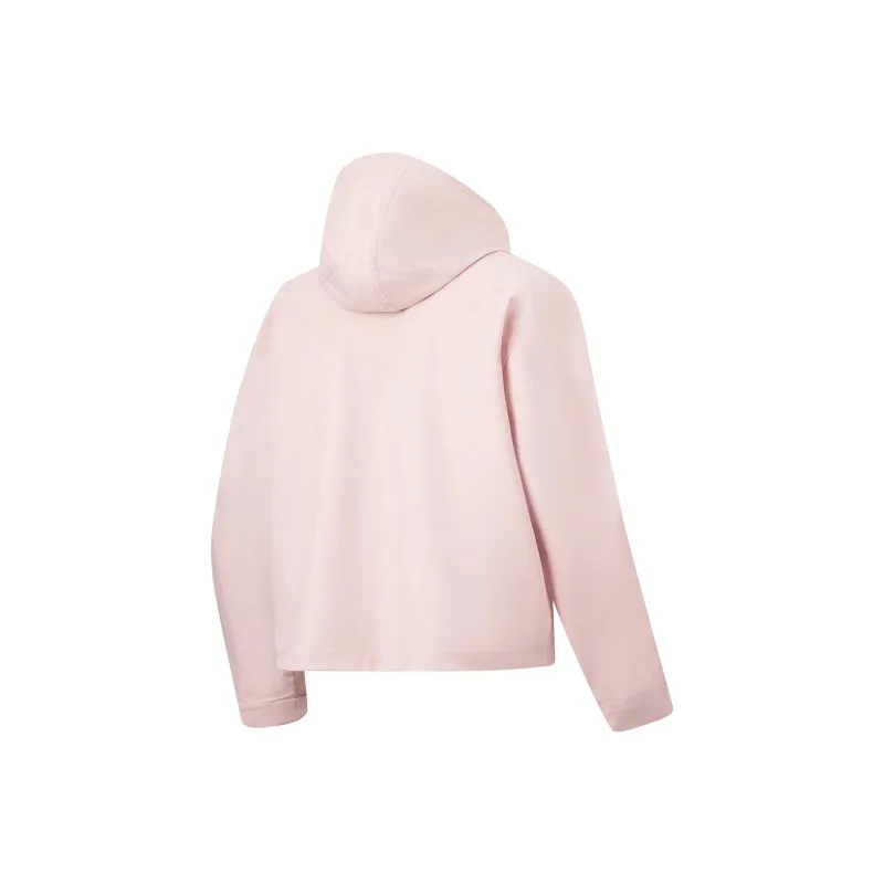 LiNing Fitness Series Trench Coat Women's Light Crimson Pink-1