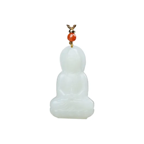 U＇VE Hetian Jade Pendants Men Hetian Jade Embracing Buddha Pendant