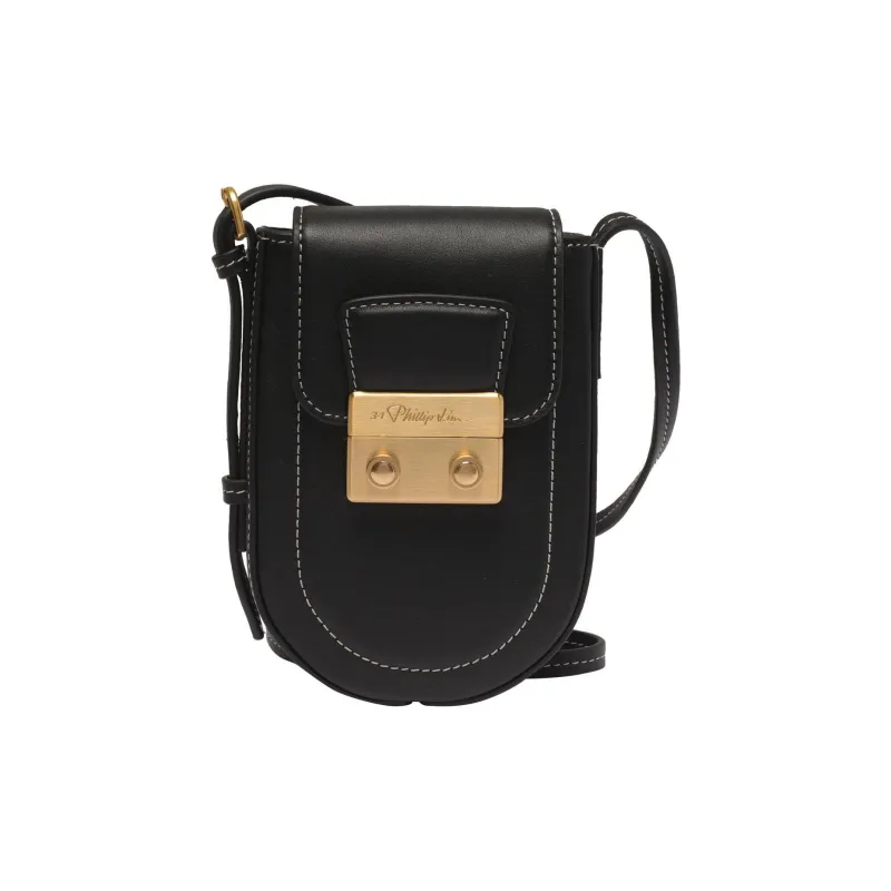 3.1 Phillip Lim Pashli Calfskin Crossbody Bag Shoulder Bag Women's Black-0