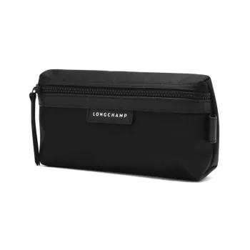 LONGCHAMP Nylon And Leather Makeup Bags Clutches Women's Black