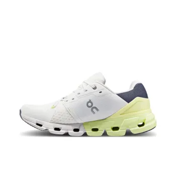 On Cloudflyer Cushioned Wear Resistant Lightweight Low Top Casual Running Shoes Men's White Yellow