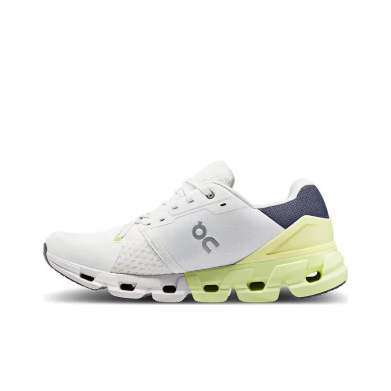 On Cloudflyer Cushioned Wear Resistant Lightweight Low Top Casual Running Shoes Men's White Yellow-0