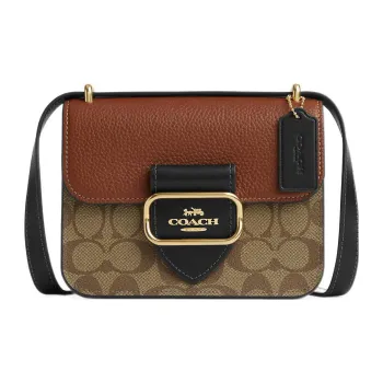 COACH Morgan 18 Square Crossbody Bag In Colorblock Signature Canvas