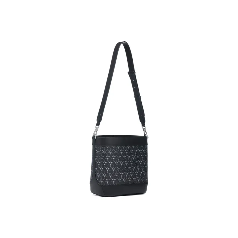 LI NING 1990 Commuter Series TPU Bucket Bag, Shoulder Bag, Crossbody Bag Regular Unisex Black-1