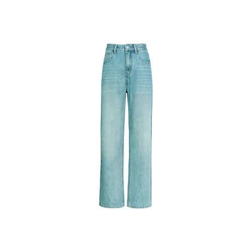 BASIC HOUSE Jeans Women's Nostalgic Blue/White