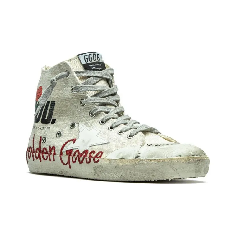 Golden Goose Francy "Beige/Red" Sneakers-3
