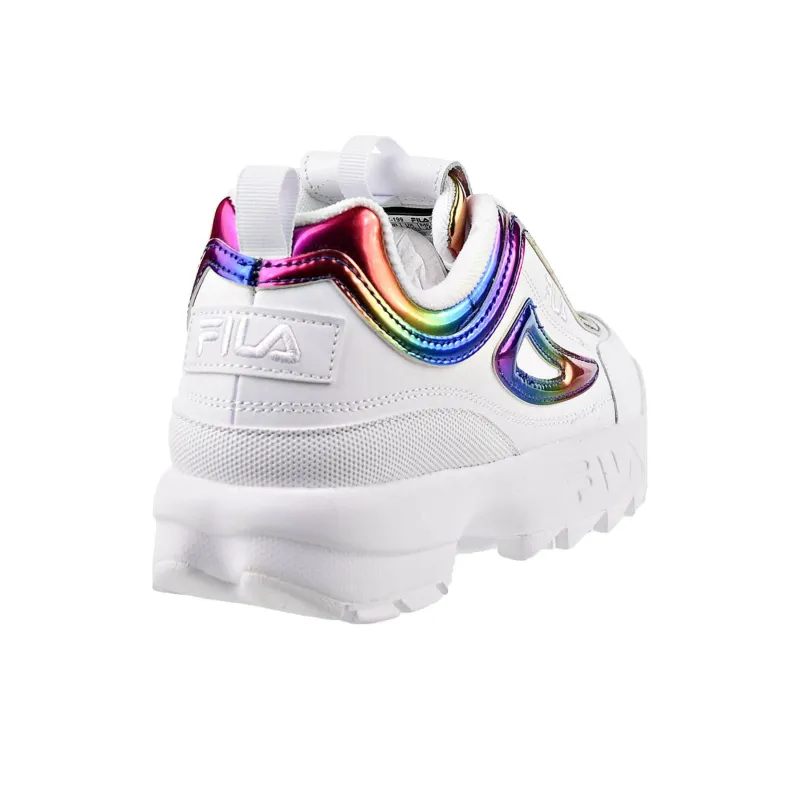 FILA Disruptor Anti Slip Wear Resistant Low Top Casual Shoes Women's White-3